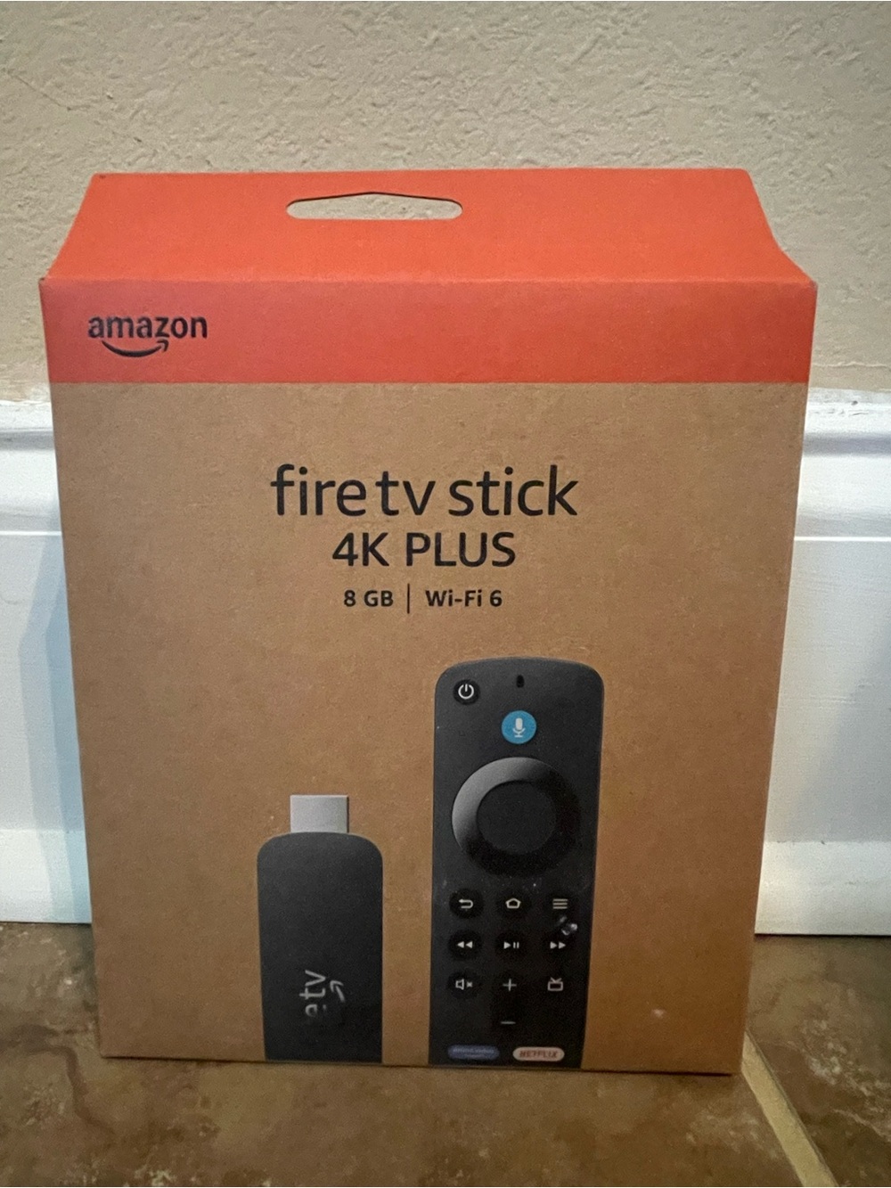 Amazon Fire TV Stick 4K Plus - Brown and Red Packaging